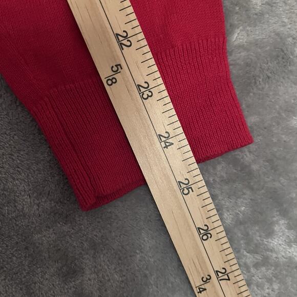 Alfani 1/4 Zip Pullover Sweater Merlot Red Mens Sz M Mock Neck - Picture 6 of 8